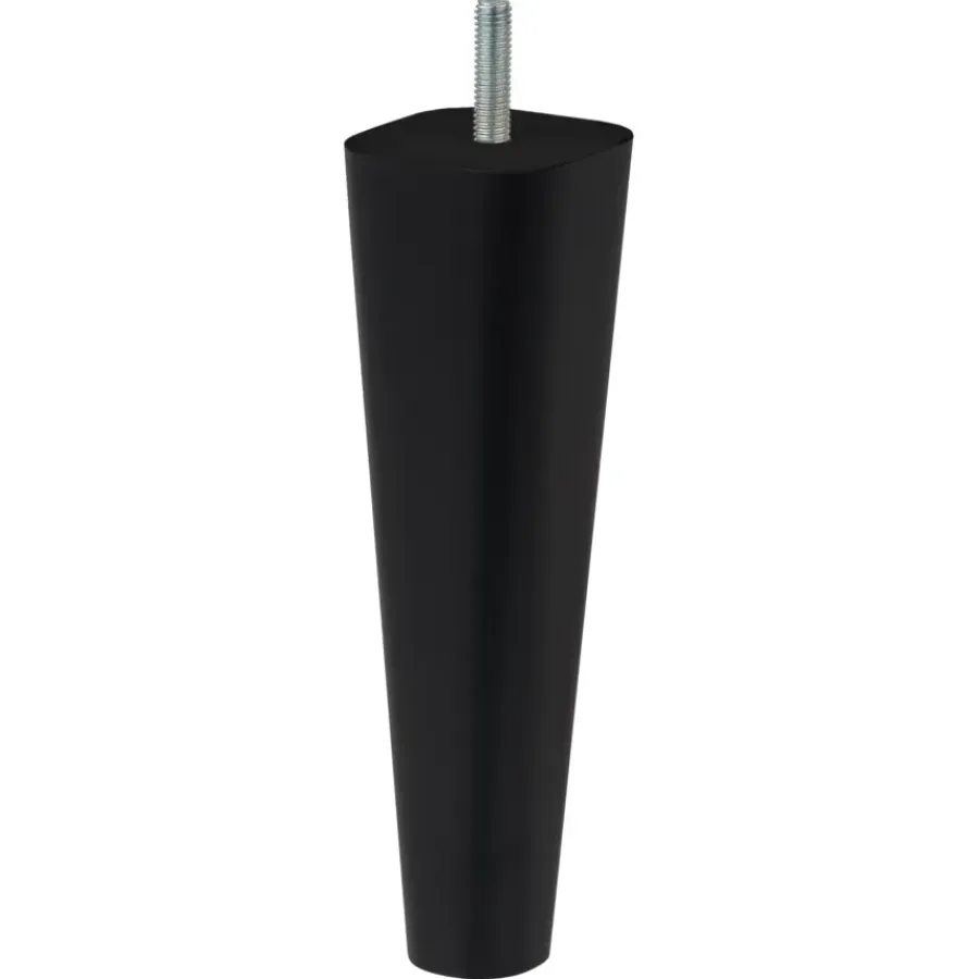Duraline meubelpoot vierkant/rond zwart 18 cm