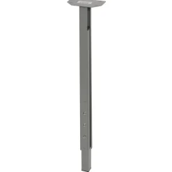 Duraline meubelpoot vierkant metaal grijs 30x30 mm verstelbare hoogte