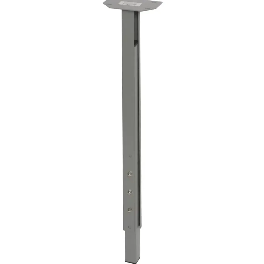 Duraline meubelpoot vierkant metaal grijs 30x30 mm verstelbare hoogte