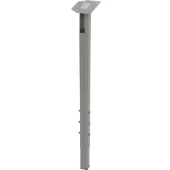 Duraline meubelpoot vierkant metaal grijs 30x30 mm verstelbare hoogte