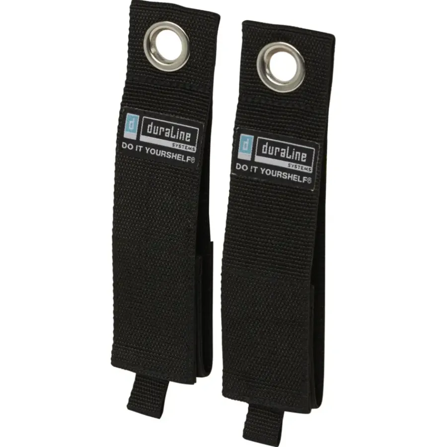 Duraline opslagband zwart XL 5x43 cm 2 stuks