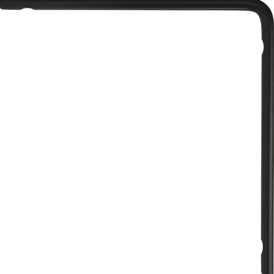 Duraline plankdrager buis matzwart 20x20 cm