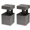 Duraline plankdrager clip cube mini geborsteld nikkel