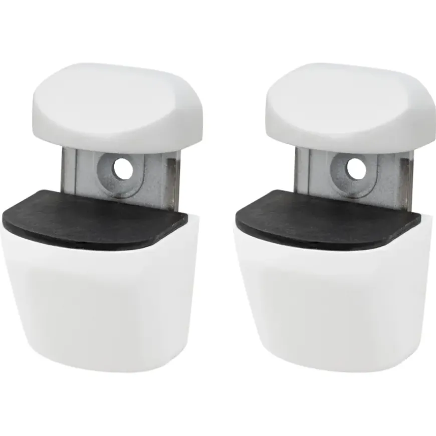 Duraline plankdrager clip mat wit 2 stuks