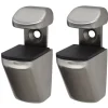 Duraline plankdrager clip mini geborsteld nikkel 2 stuks