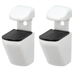 Duraline plankdrager clip mini wit 2 stuks