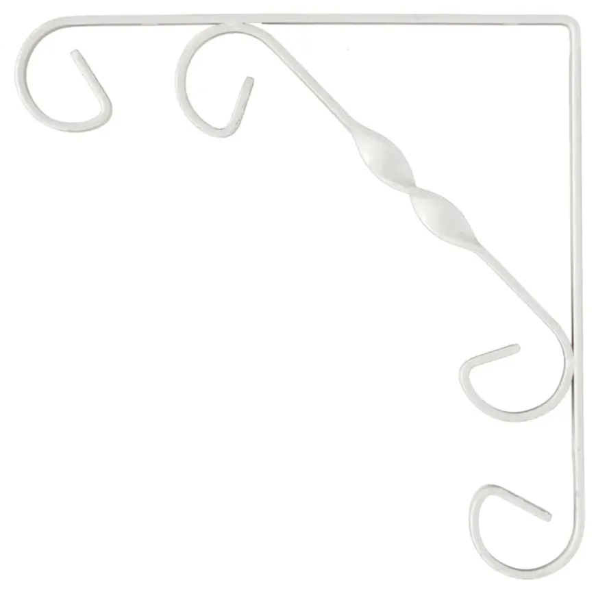 Duraline plankdrager ornament wit 25x25 cm