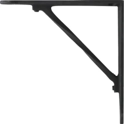 Duraline plankdrager plank twist zwart 14,5x14,5cm