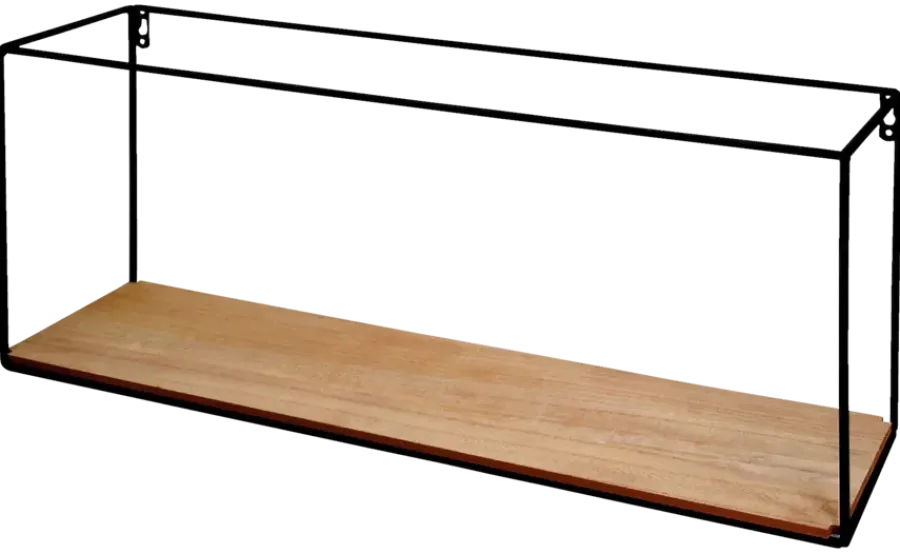 Duraline wandbox hout/zwart 60 cm