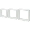 Duraline wandkubus wit set van 3 stuks
