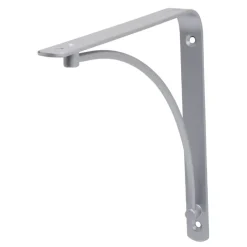 Duraline wandplankdrager 19,5 x 19,5 cm zilver