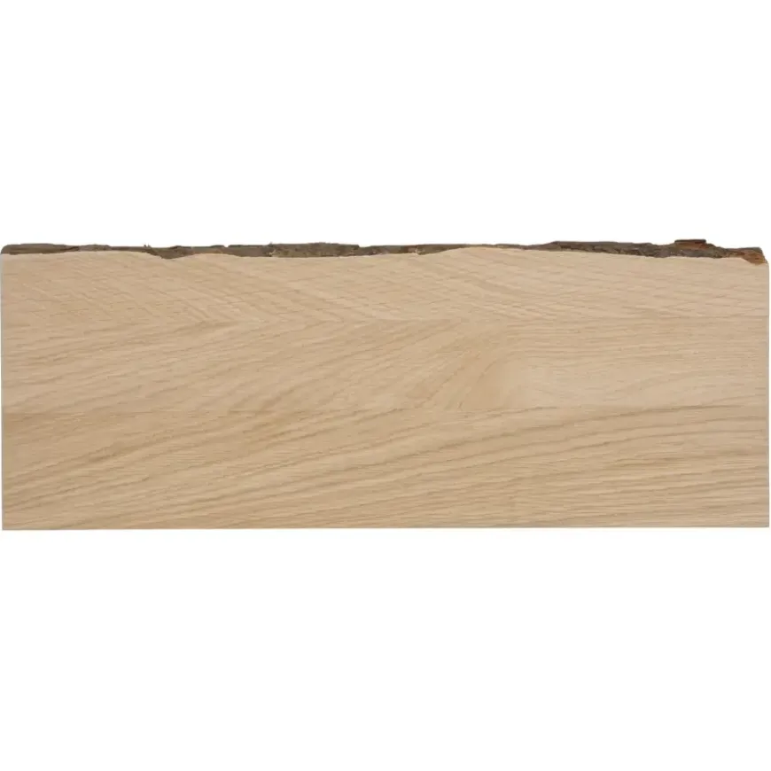 Duraline wandplank eikenfineer met schors 60x23,5 cm 38 mm
