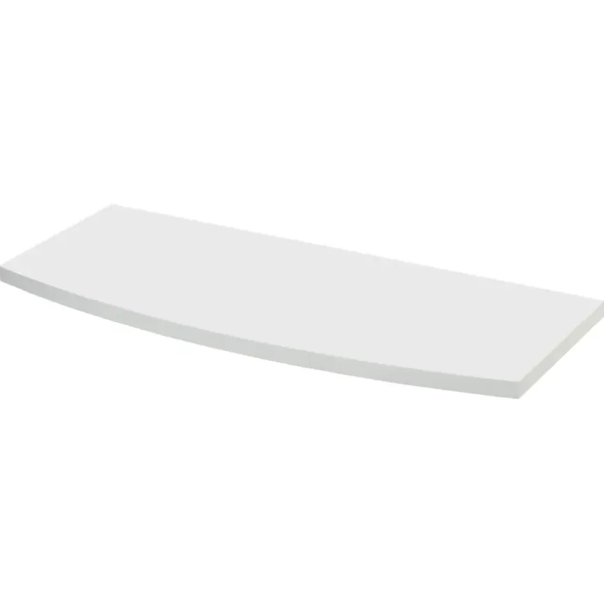 Duraline wandplank gebogen XS2 wit hout 60x23,5 cm 18 mm