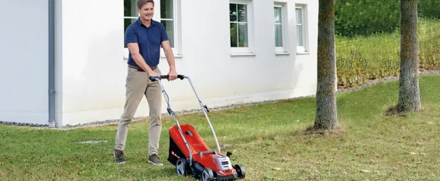 Einhell 18V grasmaaier GE-CM 18/33 Li Kit (incl. 4.0Ah accu en oplader)