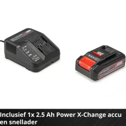 Einhell 18V heggenschaar GC-CH 1855/1 kit incl 2.5Ah accu en lader