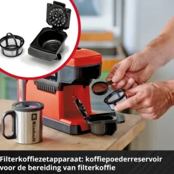 EINHELL 18V koffiemachine TE-CF 18 Li (zonder accu)