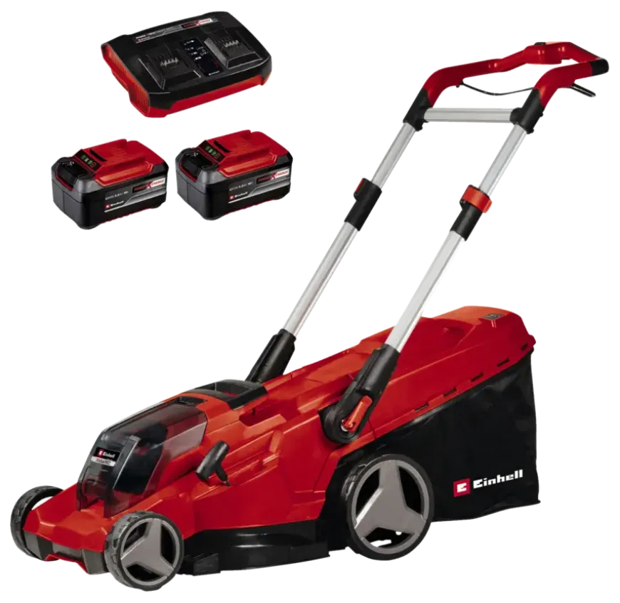 Einhell 2x18V grasmaaier 42cm Rassaro (incl. 2 accu's 5.2Ah + oplader)