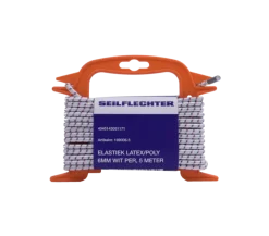 Seilflechter ELASTIEK LATEX/POLY 6MM WIT 5MTR