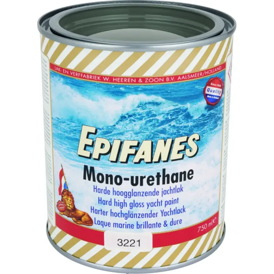 Epifanes mono-urethane jachtlak hoogglans nr. 3221 medium gray 750 ml