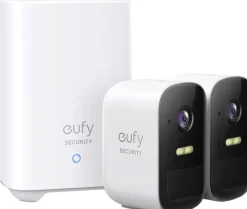 Eufy draadloze beveiligingsset inclusief Homebase 2 en 2 beveiligingscamera's Wit