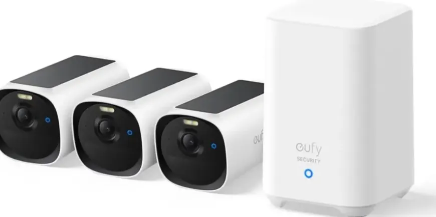 Eufy E40 solocam 3-pack inclusief Homebase 2