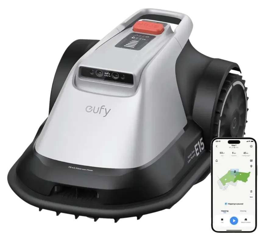 Eufy robotmaaier AutoMower E15 - draadloos 800m - incl raincover