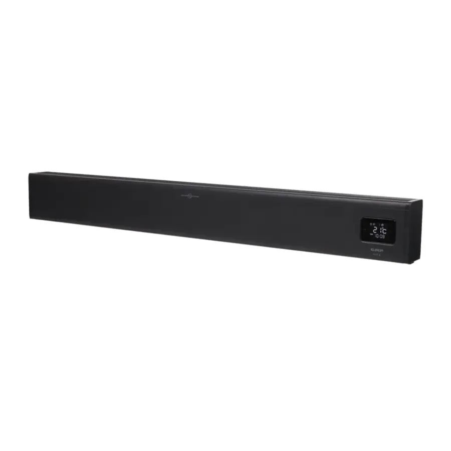 Eurom Alutherm Baseboard 2500 Zwart met WiFi