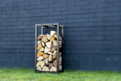 FANCY FLAMES houtopslag zwart M