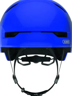 Fietshelm Youth shiny blue M