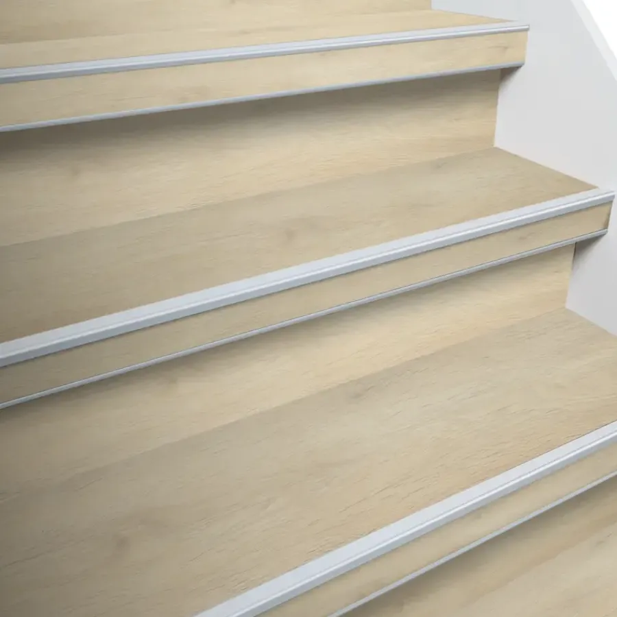 Firststep trapprofiel pvc zilver 128cm 4st