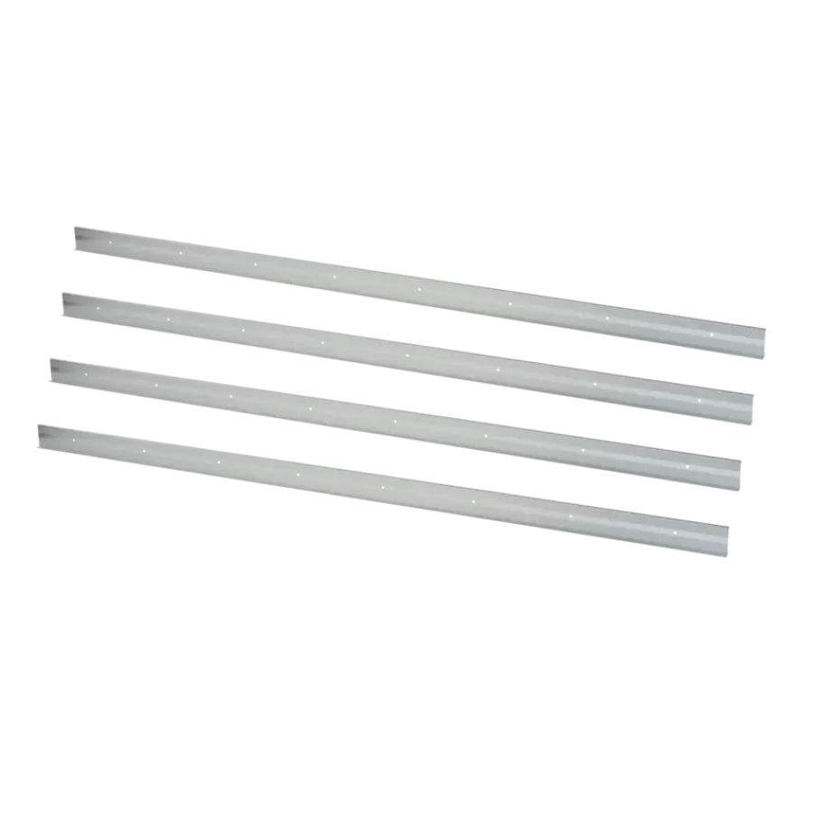 Firststep trapprofiel pvc zilver 128cm 4st