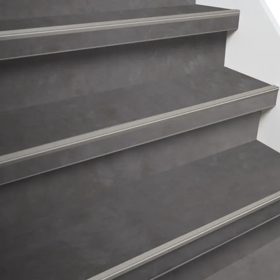 Firststep traprenovatieset pvc-treden beton grijs, 4 stuks