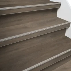 Firststep traprenovatieset pvc-treden bruin eiken, 4 stuks