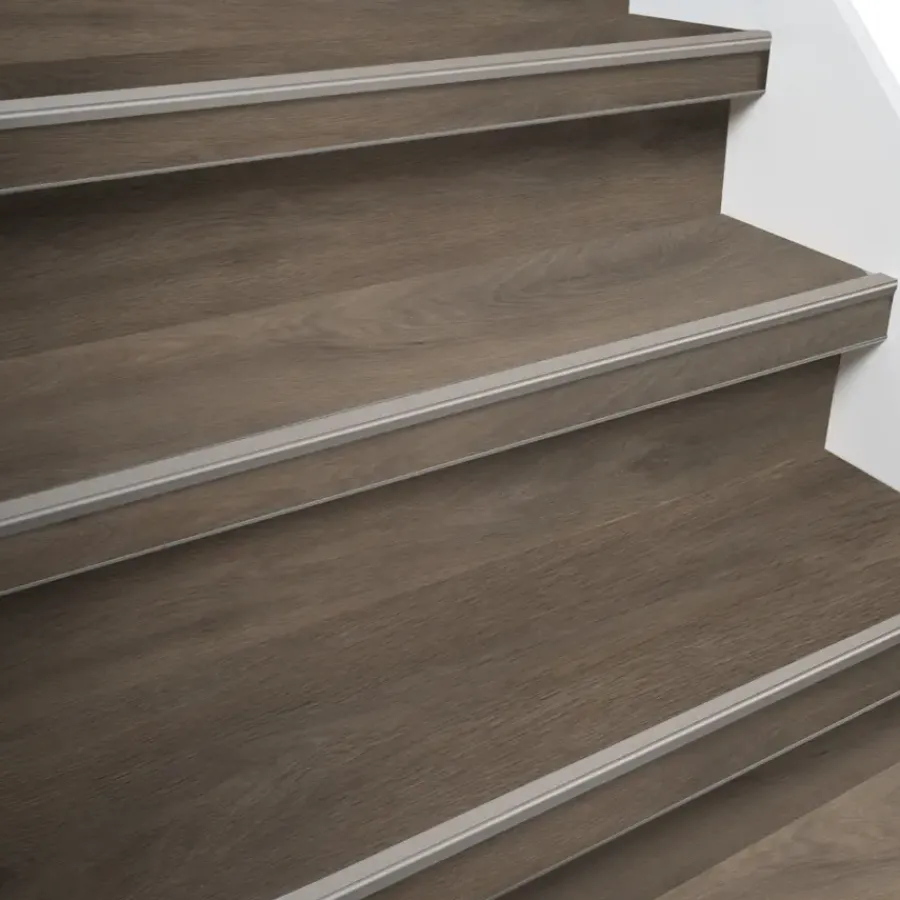 Firststep traprenovatieset pvc-treden bruin eiken, 4 stuks