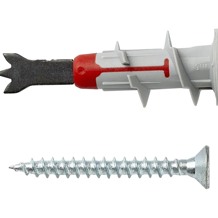 Fischer Gipsplaatplug DuoBlade 44mm + schroef 6 stuks