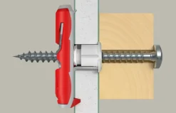 Fischer Hollewandplug DuoTec 10mm met bolkopschroef 2 stuks