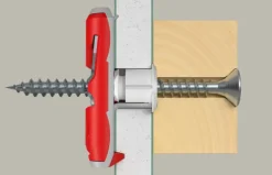 Fischer Hollewandplug DuoTec 10mm met schroef 2 stuks