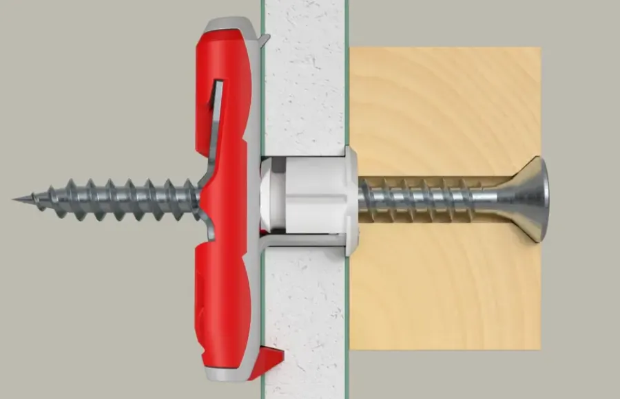 Fischer Hollewandplug DuoTec 10mm met schroef 2 stuks