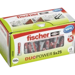 Fischer Universeelplug DuoPower 5x25mm 100 stuks