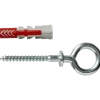 Fischer Universeelplug DuoPower 8x40mm met ooghaak 2 stuks