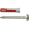 Fischer Universeelplug DuoPower 10x50 mm met RVS schroef 2 stuks