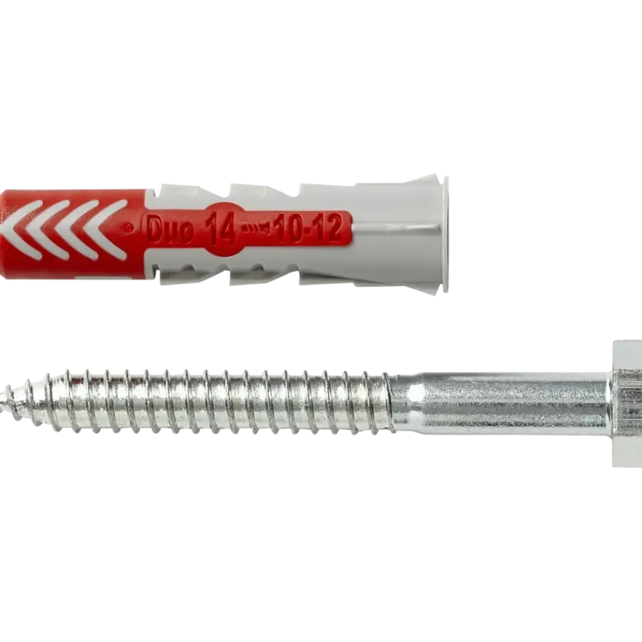 Fischer Universeelplug DuoPower 14x70mm met zeskantschroef 2 stuks