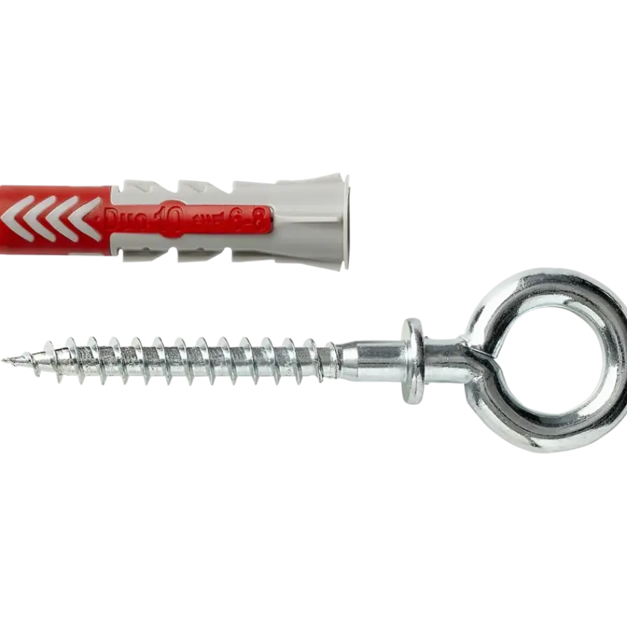 Fischer Universeelplug DuoPower 10x50mm met schroefoog 2 stuks