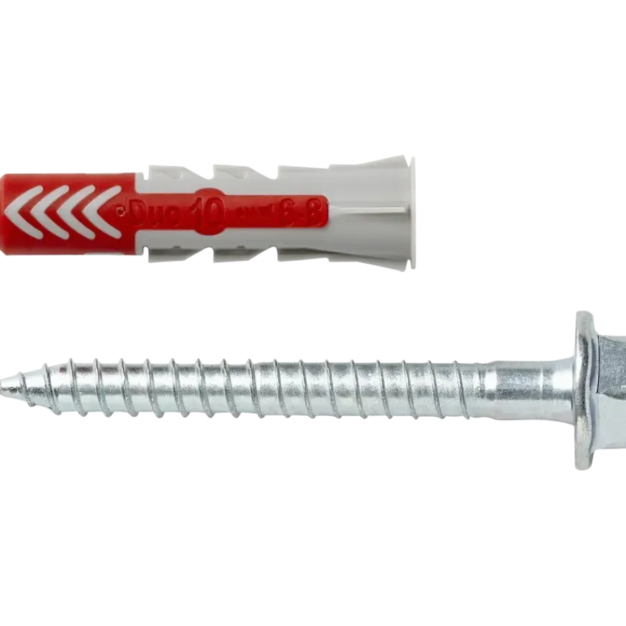 Fischer Universeelplug DuoPower 10x50mm met zeskantschroef 25 stuks