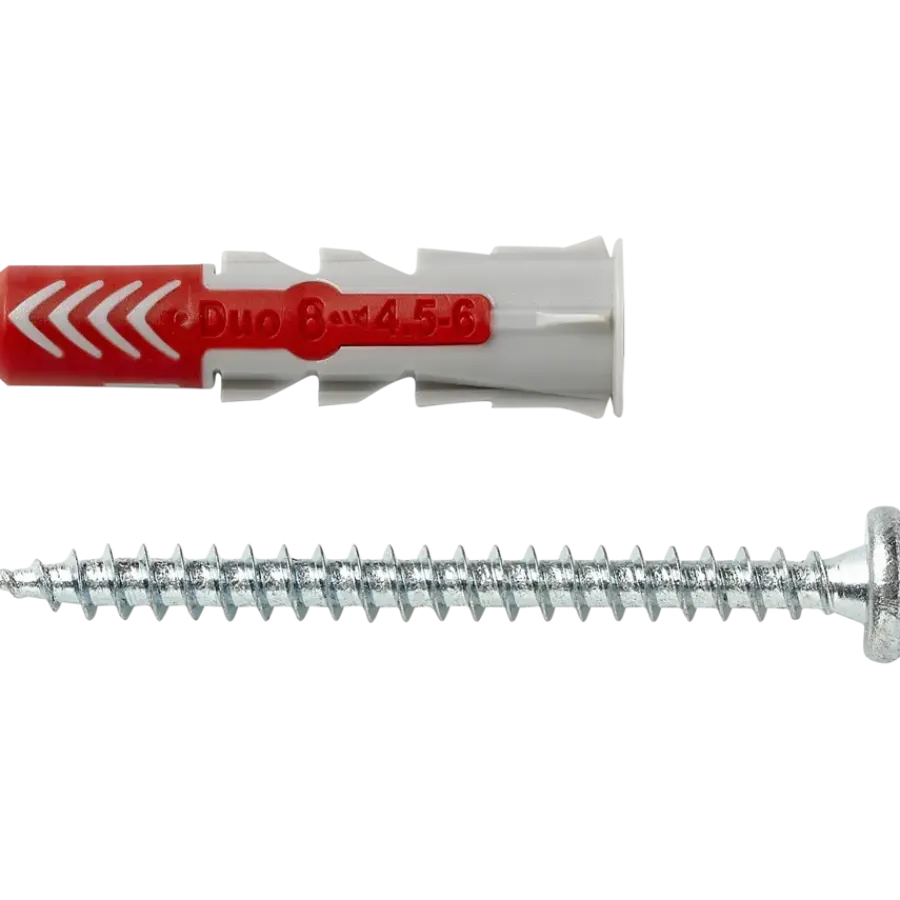 Fischer Universeelplug DuoPower 8x40 mm met bolkopschroef 50 stuks