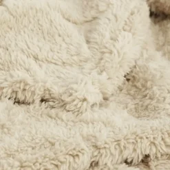 Geen Fleece plaid hart beige 130 x 180 cm