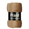 Geen Fleece plaid taupe - l180xb130cm