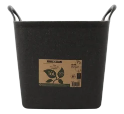Talen Tools Flexibele kuip / emmer Zwart 16L (100% gerecycled)