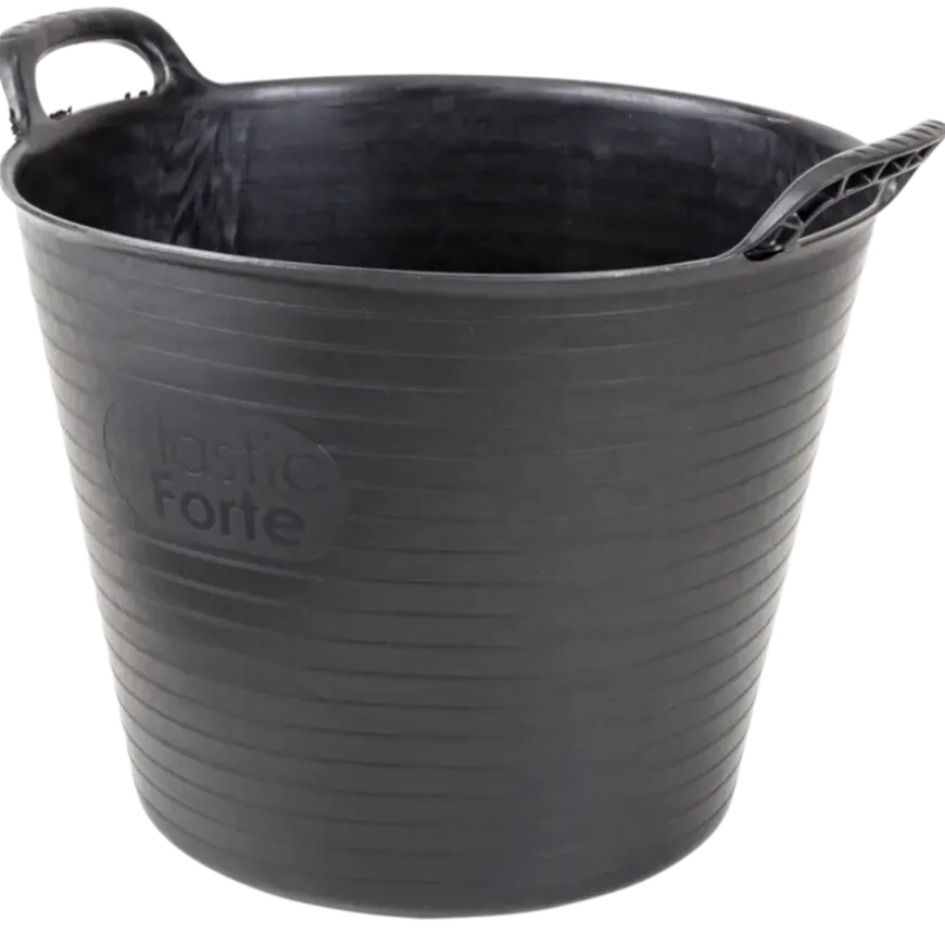 Flexibele kuip 25 liter zwart