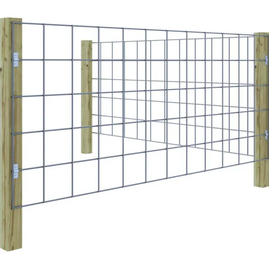 Geen Gaas startpakket tuinhek grenen hout liggend 180 x 75 cm